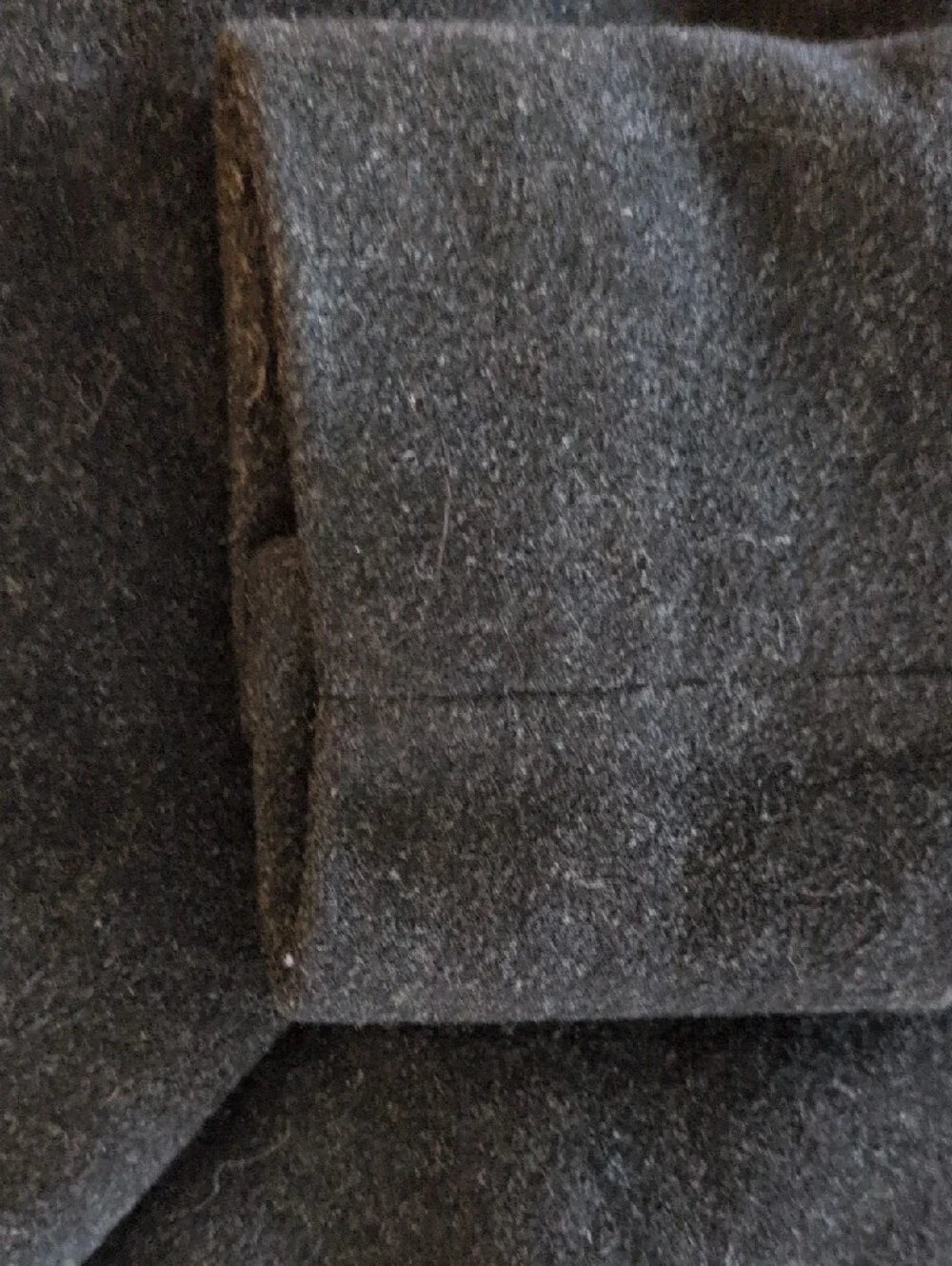 Worthington Charcoal 100% Wool Single-Breasted Pea Coat Petite Small